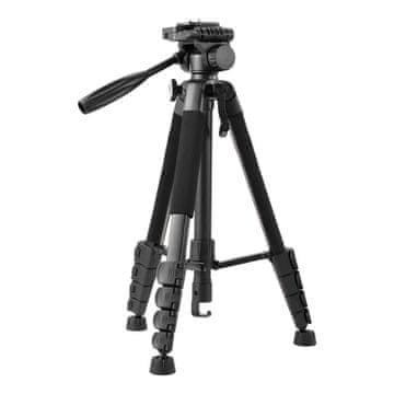 MG Photo Trip stativ za fotoaparat in kamero 60–168 cm, črn