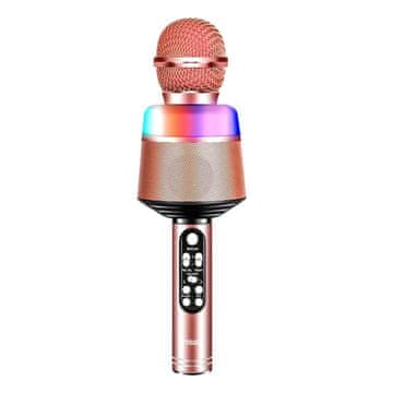 MG Sing Pro Bluetooth Karaoke mikrofon z zvočnikom, rožnat