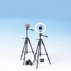 MG Photo Trip stativ za fotoaparat in kamero 60–168 cm, črn
