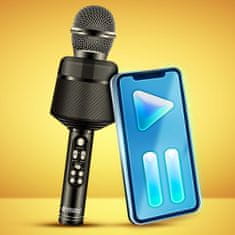 MG Sing Pro Bluetooth Karaoke mikrofon z zvočnikom, črn