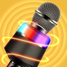 MG Sing Pro Bluetooth Karaoke mikrofon z zvočnikom, črn