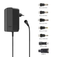 UNBRANDED Univerzalni napajalnik HAMA 2250mA/27W črn 