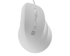 Natec Crake 2 PRO vertikalna žična miška, 12800DPI, za desničarje, bela