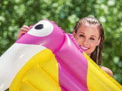Bestway Napihljiv ležalnik Pink flamingo