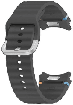 Samsung Silikonski pašček ET-SNL31LBE za uro Watch 6 in Watch 6 Sport, Watch 4, Watch 5, size M / L - temno siv