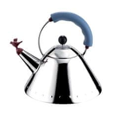 Alessi Čajnik Bird 9093 / 2l / moder ročaj / inox / indukcija