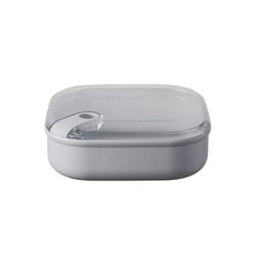Pull Box nizka posoda za shranjevanje 19,5x19,5xh6,7cm / 1l siva / pvc
