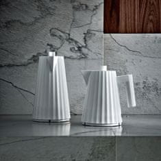 Alessi Plisse grelnik vode 1,7l / 2400W / bel / termoplastika