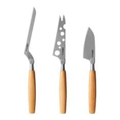 Boska Set 3kos noži za sir Amigo (20,5 - 25,5cm) / inox, les