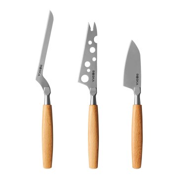 Boska Set 3kos noži za sir Amigo (20,5 - 25,5cm) / inox, les
