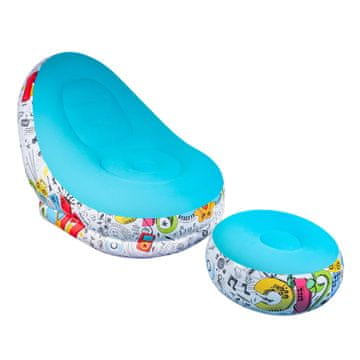 Aga Napihljiv stol s podnožnikom DS2506