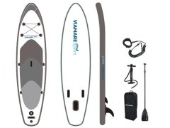 VIAMAREsport Napihljiva SUP deska VIAMAREsport Premium SET 330x80x15cm, COFFEE, max.160kg, zložljivo, KOMPLET oprema