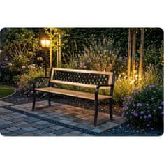 UNBRANDED Vrtna klop z naslonjalom 125 x 77 x 49 cm Kavč Elion 
