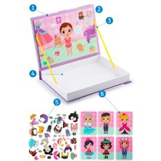 UNBRANDED Magnetna knjiga puzzle dekliška omara RK-770 