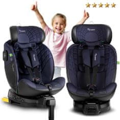 shumee Avtosedež Nukido Aero Line črne/temno modre barve 0-36 kg ISOFIX