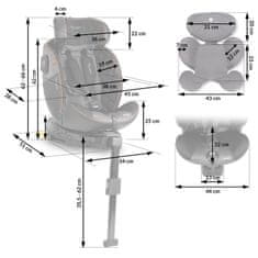 shumee Nukido Prestige Line avtosedež črne in sive barve 0-36 kg ISOFIX