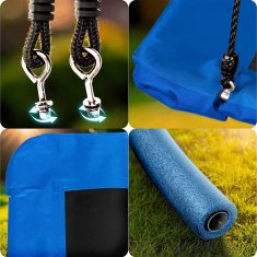 shumee Neo-Sport Swingo pravokotna gugalnica v obliki vraninega gnezda 110 x 70 cm