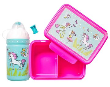 Unicorn in vile steklenička in škatla za prigrizek varianta 38979