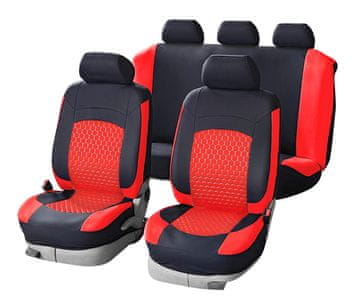 Cappa Prevleke za sedeže HELSINKI Lima črna/rdeča