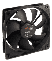 Inter-tech F-120-S ventilator za ohišje, 120 mm, bulk pakiranje (88885654)