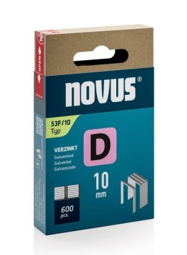 Novus Sponke za tapetniški spenjač Tip D 53F/10, 600 kos, ploščate