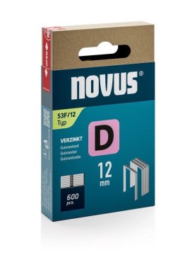 Novus Sponke za tapetniški spenjač Tip D 53F/12, 600 kos, ploščate