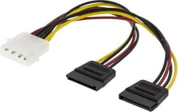 UNBRANDED DELTACO Y napajalni kabel za 2xSerial ATA trde diske