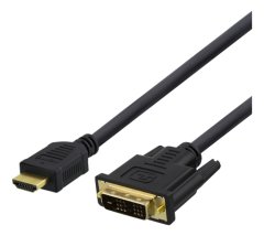 UNBRANDED Deltaco HDMI na DVI kabel, 2 m, Full HD - črn 
