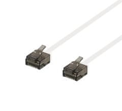 UNBRANDED DELTACO Cat6a patch kabel, ploščat, 1,5 m, bel 
