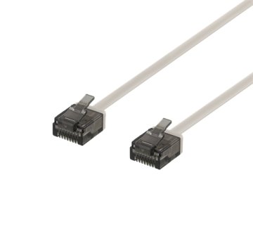 UNBRANDED DELTACO Cat6a patch kabel, ploščat, 5m, siv
