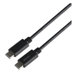 UNBRANDED DELTACO USB4 kabel 40Gbps USB-C na USB-C, 240W, 0,8m, LSZH - črn 