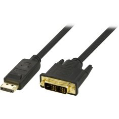UNBRANDED DELTACO DisplayPort na DVI-D Single Link monitor kabel, 20-pin ha - 18+1-pin ha 