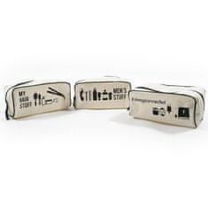 Mhome Essentials kozmetični etui 25x12x12cm / več vzorcev / poliester, bombaž
