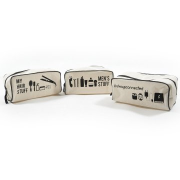 Mhome Essentials kozmetični etui 25x12x12cm / več vzorcev / poliester, bombaž