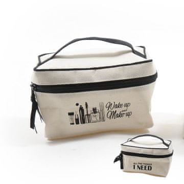Mhome Essentials torba lepotna Beauty 24x16x17cm / več vzorcev / poliester, bombaž