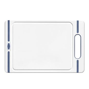 Deska za rezanje Chef 39x25x1cm / belo-modra / pvc