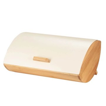 Brandani Posoda za kruh 30,5x24,5xh16cm / slonovina / kovina, les