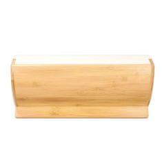Brandani Posoda za kruh 30,5x24,5xh16cm / slonovina / kovina, les