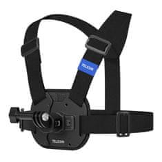 TELESIN Chest Strap prsni trak za športne kamere, črn