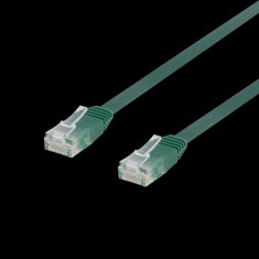 UNBRANDED DELTACO Cat6 mrežni kabel, ploščat, 10m, 250MHz, zelen 