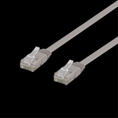 UNBRANDED DELTACO Cat6 mrežni kabel, ploščat, 0,5m, 250MHz, siv 