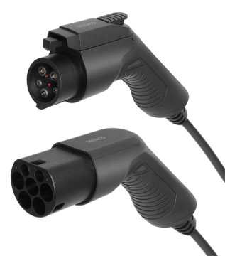 UNBRANDED DELTACO e-Charge Polnilni kabel Električni avto Tip 2 - Tip 1, 1 faza, 16A, 5m