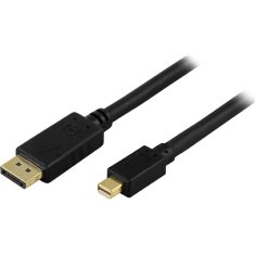 UNBRANDED DELTACO DisplayPort na Mini DisplayPort kabel za monitor - črn 
