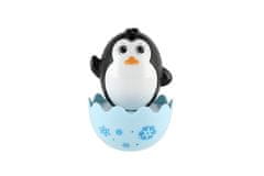 Teddies Roly Poly pingvin iz plastike 8cm z zvokom 0m+
