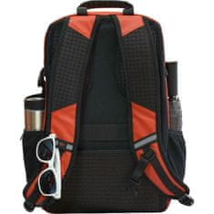 A DESIGN Športni nahrbtnik AVIOR 26L z USB vhodom in podloženim predalom za prenosnik, oranžen