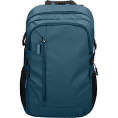 A DESIGN Športni nahrbtnik AVIOR 26L z USB vhodom in podloženim predalom za prenosnik, temno moder