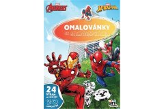 Marvel - Koloritna stran A4 z nalepkami