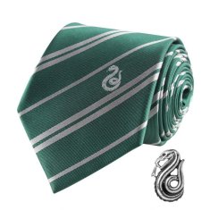 Cinereplicas Harry Potter Luksuzna kravata in priponka v škatli - Slytherin