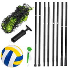 UNBRANDED Mreža in stojalo za odbojko in badminton, 570 cm 