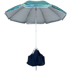 UNBRANDED Dežnik za plažo z nastavljivim naklonom in zaščito pred soncem 